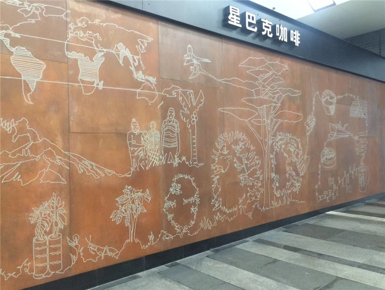 河西耐候钢幕墙